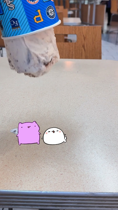 Tango and Cece get severely injured by ice cream π #animation #cat #cute