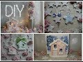 Зимний декор 2020/Салфетница-домик,звезды из картона,ёлочные игрушки
