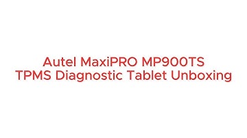 Autel MaxiPRO MP900TS TPMS Diagnostic Tablet Unboxing