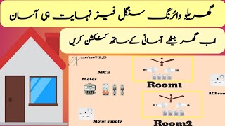 house wiring diagram//complete house wiring//how to make home wiring system
