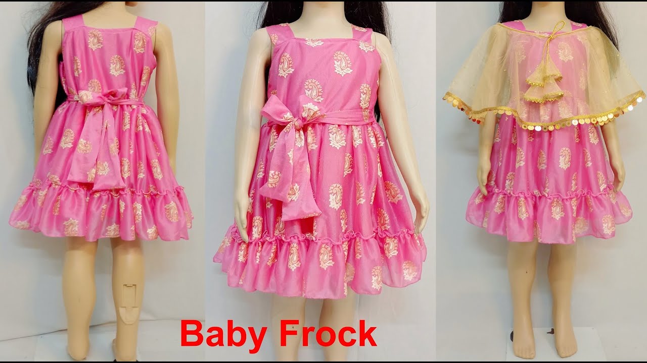 3-4 year beautiful baby frock baby frock cutting and stitching kam kapde  mein ba - video Dailymotion