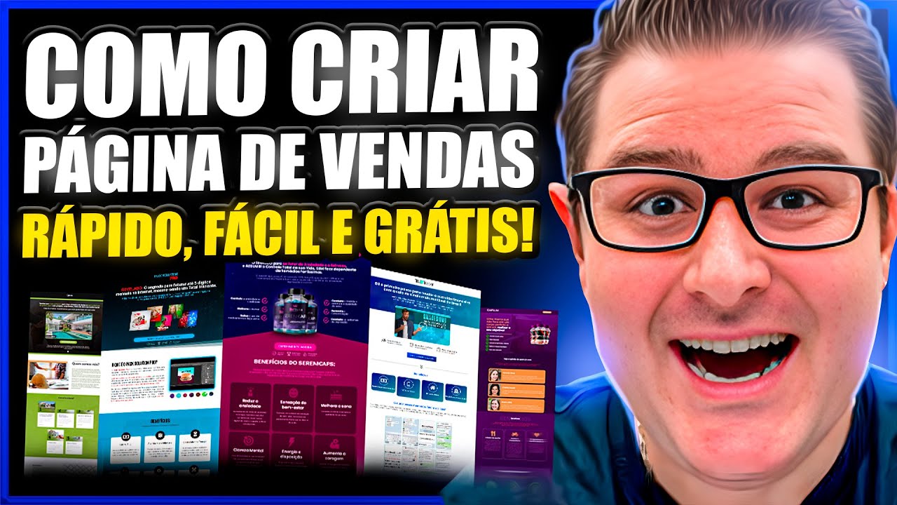 Como Criar Página de Vendas Rápido, Fácil e de Graça - Tutorial Passo a ...