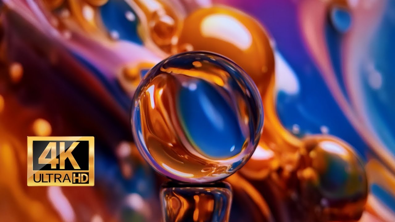 4K Abstract Relaxation #6 ✨ Flowing Color Energy for Meditation and Inner Peace