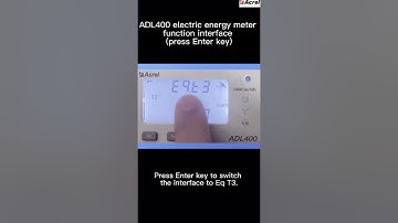 Acrel Electric | ADL400 meter function interfacepress Enter key