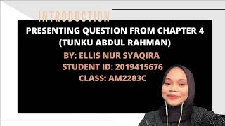 MALAYSIAN PREMIERSHIP STUDIES (ADS509) - TUNKU ABDUL RAHMAN PREMIERSHIP