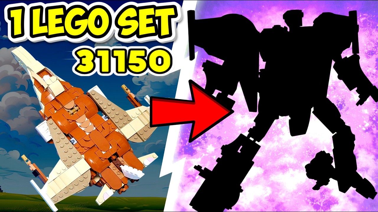 Tutorial: LEGO Transformer Dreadwind / Fighter jet built with LEGO