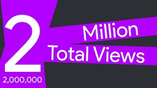Thanks for 2 MILLION views! (Top 10 video's view changes data)