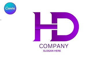 How to Create gradient logo in canva ? | Canva Swirl Logo Design lHow to make a Logo in canva