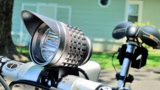 Cree 3x LED Rechargeable High Powered Bike Light Review ( Cateye , Magicshine )