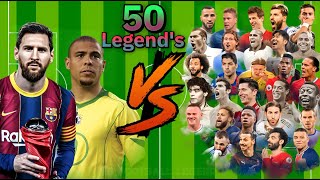 Messi & Brazil Ronaldo 🆚 2023 Legends 🔥(Messi, Ronaldo, Salah, Mbappe, Benzema, Haaland, Mbappe..)😲🔥