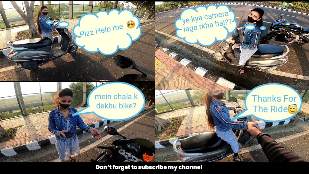 Cute girl asked for help..🥺 Girl Wants To Ride superbike 🥰 || superbike lover... CBR 1000 FIREBLADE