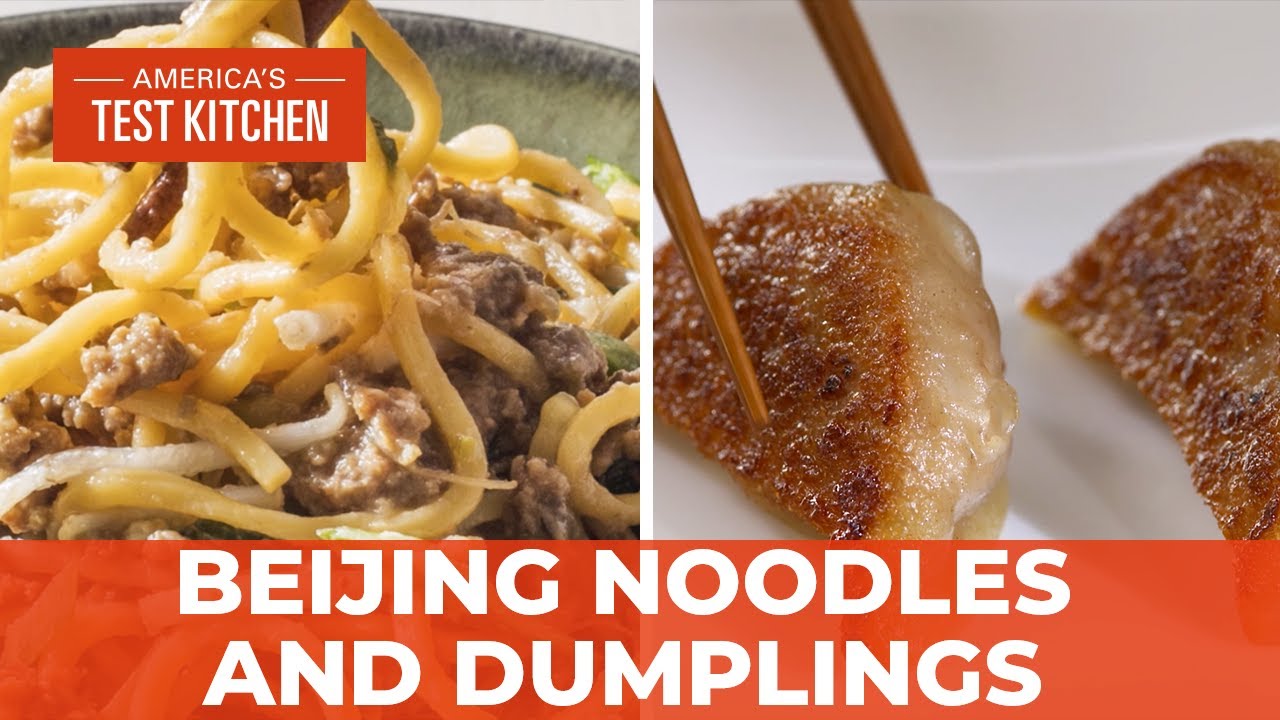 ⁣How to Make Pork Dumplings and Zha Jiang Mian (Beijing-Style Meat Sauce and Noodles)