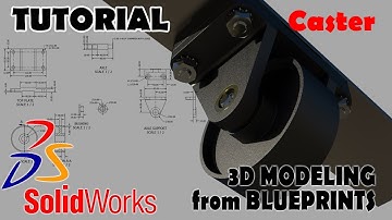 Solidworks Tutorial Caster Wheel | How To Make Wheel In Solidworks - 3D MODELING FROM BLUEPRINTS