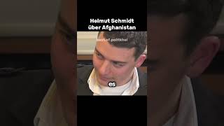 Helmut Schmidt über Afghanistan #helmutschmidt #politik