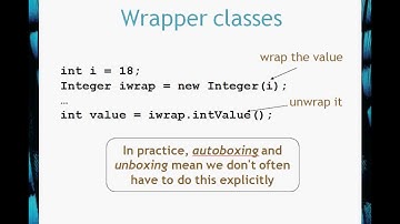 BlueJ Chapter 8 Part 4 Wrapper Classes, AutoBoxing and Unboxing