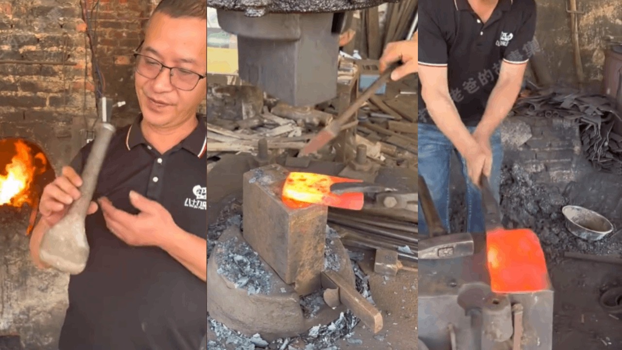 Do you know what this big iron ladle is used for?