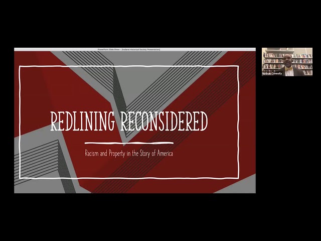 2020 Lacy Family Distinguished Lecturer - "Rethinking Redlining and Segregation - 8/27/20