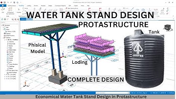 WATER TANK STAND ANALYSIS AND DESIGN IN PROTASTRUCTURE  #civilengineering #water #tank