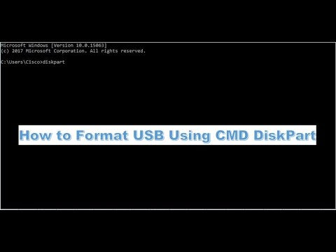 How to Format USB Using CMD DiskPart - YouTube