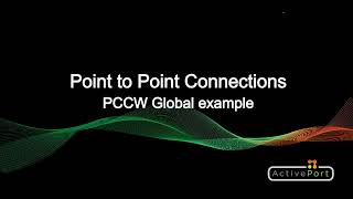ActivePort Point to Point Connections  PCCW Global example. French Subtitles.