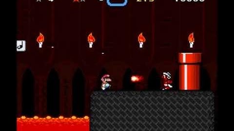 Super Mario World custom level - Inferno Keep Boss fix