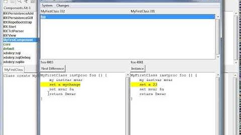 tclsqueak tutorial part 3 -  IDE for object oriented Tcl - version control system