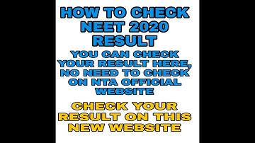 Neet result 2020 announced. Check from this website || How to Check Neet Result || Mission Neet ||