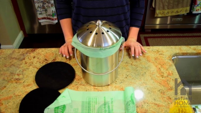 Indoor Compost Bin for Kitchen Test & Review - Stainless Steel 
