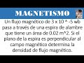 Ejercicio de Magnetismo. Flujo magnético 1