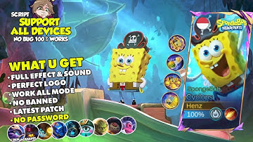 NEW! Script Skin Cyclops Spongebob No Password + Logo - Full Effect & Sound - Patch Terbaru 