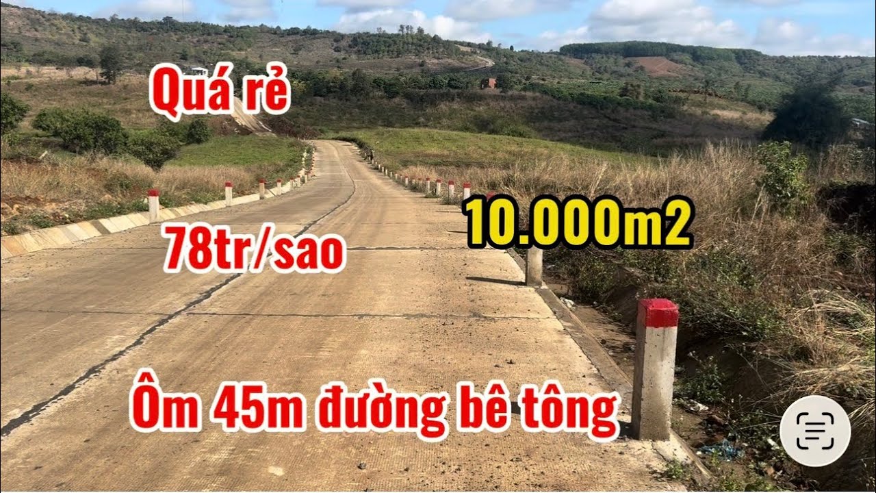 Quá rẻ 1ha đất đỏ ôm đường bê tông chỉ 780tr 