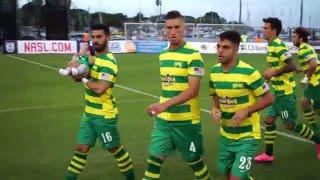 Rowdies Front Row - FC Edmonton - April 16, 2016