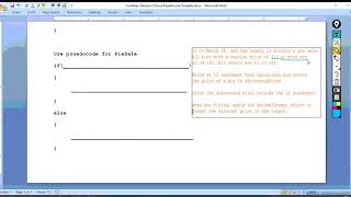 Writing Pseudocode Wk 9 Day 4