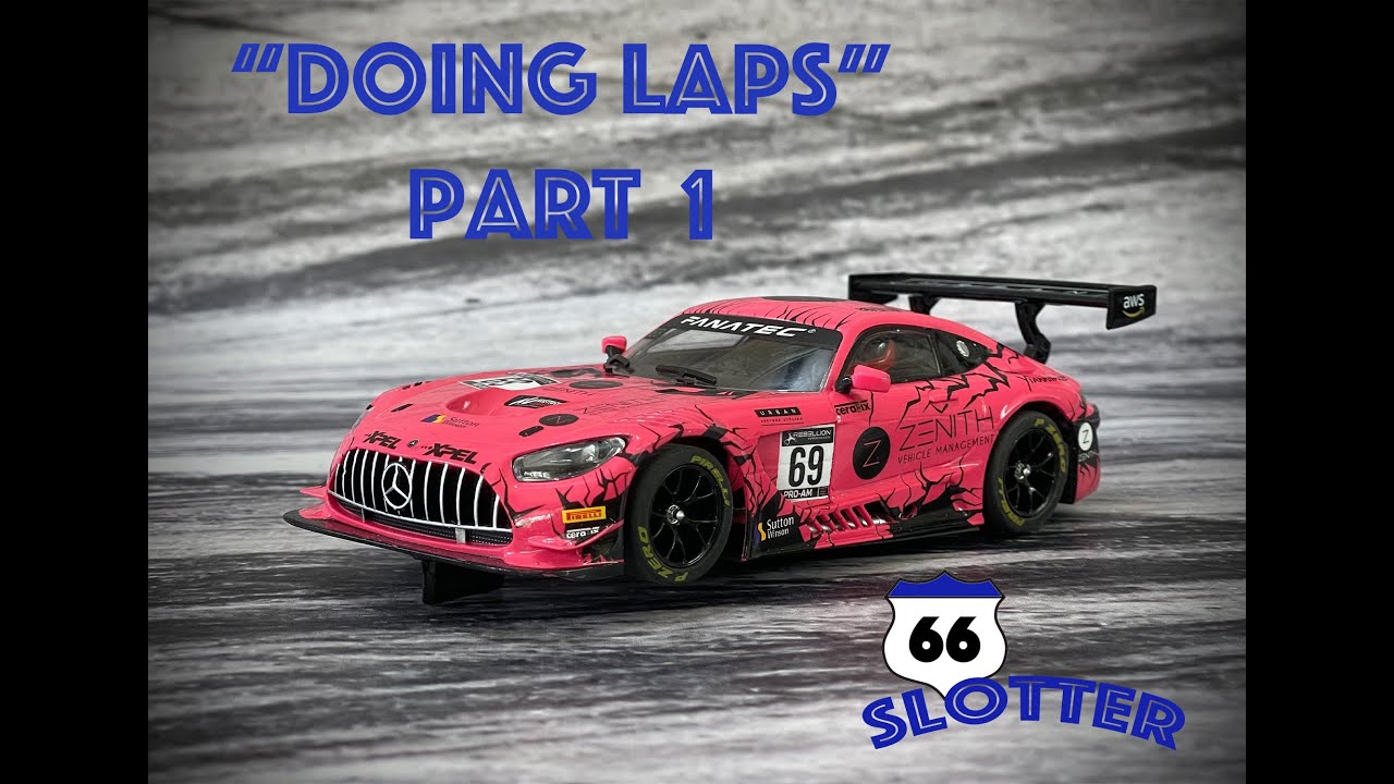 Scalextrics Slot Cars Doing Laps Part 1 YouTube