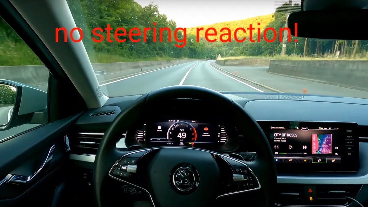 Skoda Scala Lane Assist Test | Emergency Brake Test