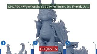 KINGROON Water-Washable 3D Printer Resin, Eco-Friendly UV Resin fo... — Best Deal 2026 | Shop Now!