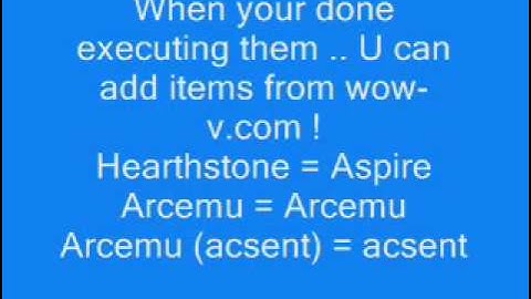 WoW Private Server (any patch) MySql / Custom problems!