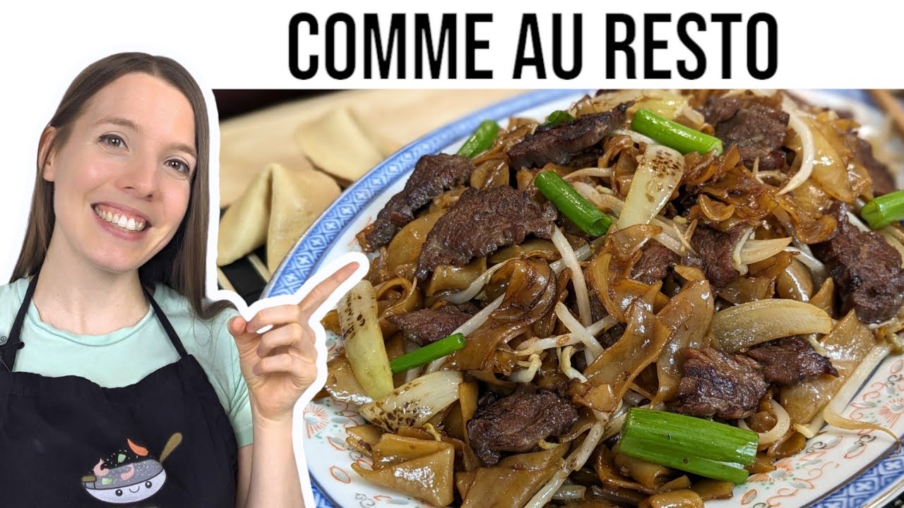 Comme au Resto: Chow Fun au Boeuf - Recette Rapide - HOP DANS LE WOK