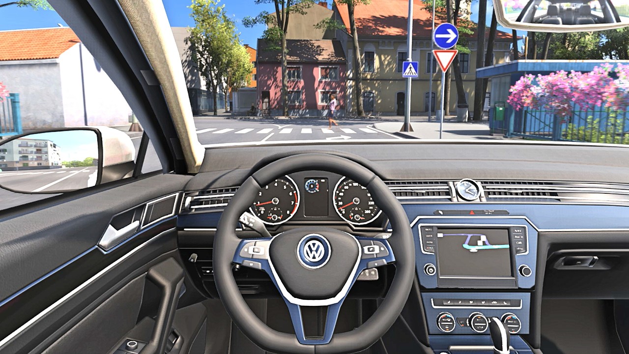 Volkswagen Passat B8 - Euro Truck Simulator 2 [Steering Wheel Game Play]