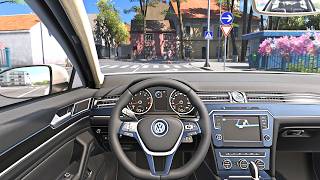 Volkswagen Passat B8 - Euro Truck Simulator 2 [Steering Wheel Game Play] screenshot 1