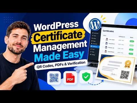 WordPress Certificate Management Made Easy | QR Codes, PDFs & Verification