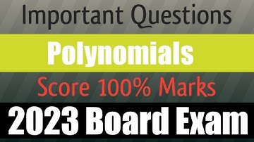 polynomials (chapter 2) class 10 maths most important questions answers 2023