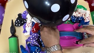 Unboxing 5K Colorful Dots Balloons Blow Up Electric Machine Asmr