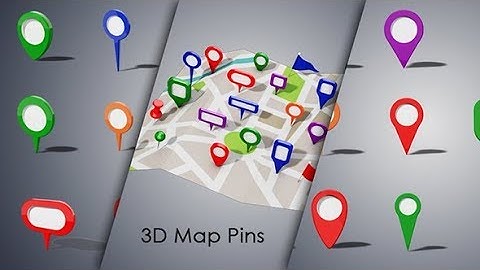 3D Map Pins | Motion Graphics - Videohive template