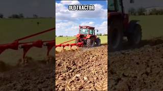 Old Tractor working in the field #usatractor #oldtractor #plowing