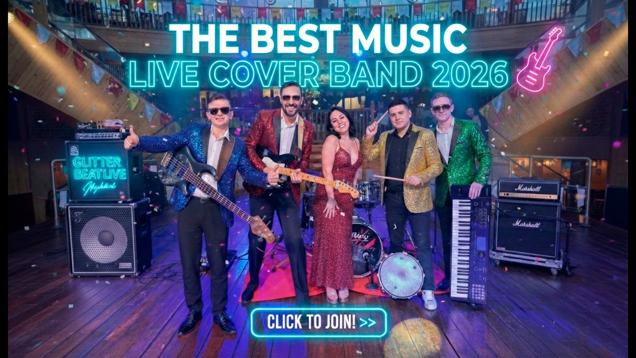 🔴 LIVE: GLITTER BEAT — The Ultimate Party Show! Best Live Cover Band 2026 🎸✨