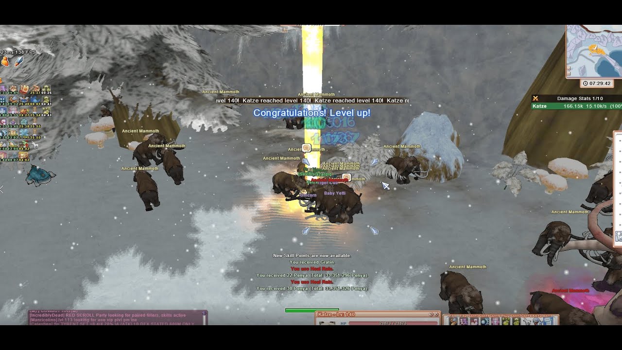 KATZE REACHES  LEVEL 140 [Flyff Universe Mushpoie]