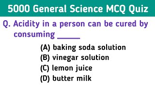 General Science 30 MCQs Quiz Set 112