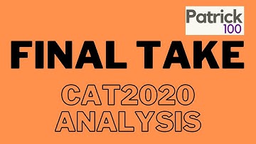 CAT 2020 Analysis - Final Take