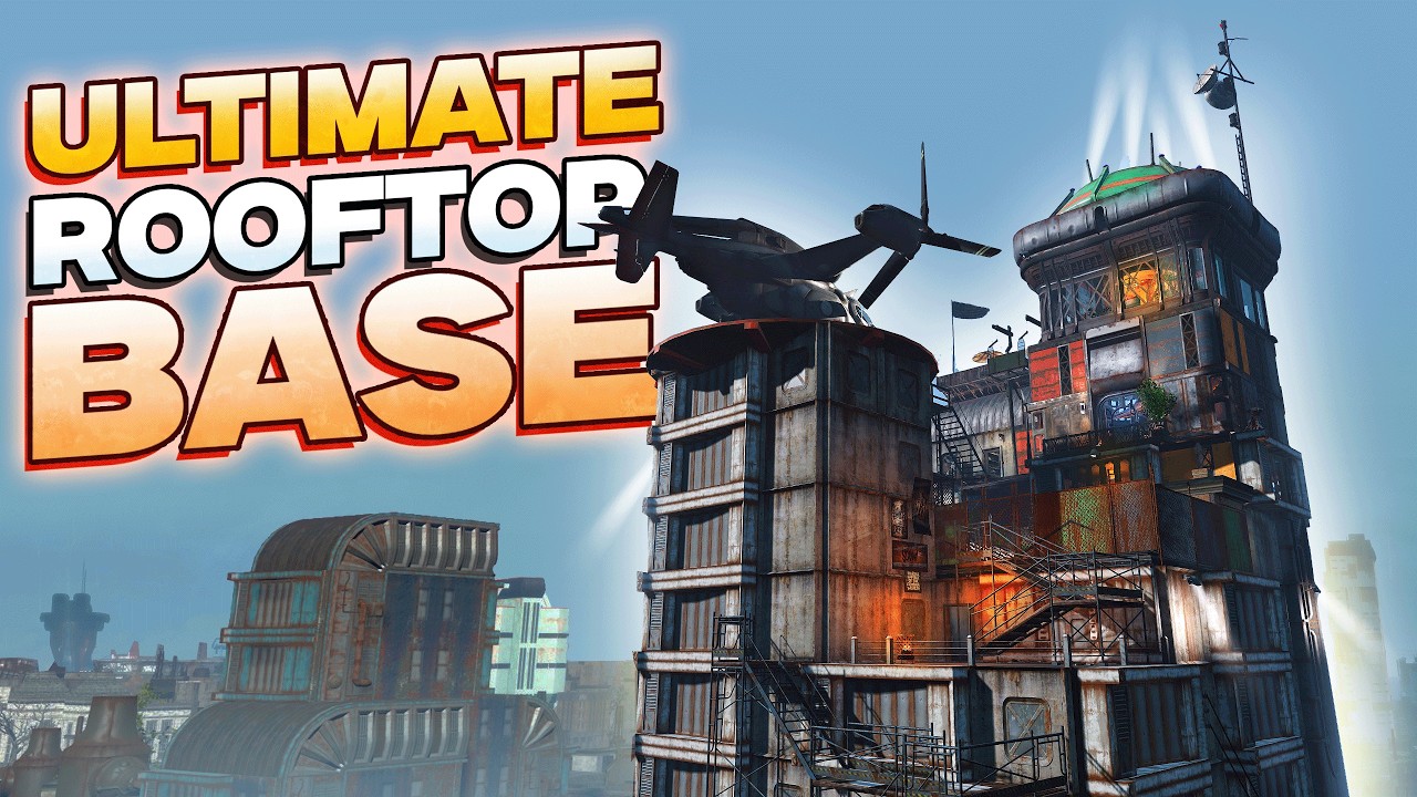 I Built the Ultimate Rooftop Base in Fallout 4